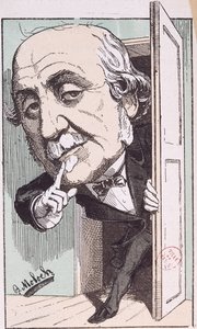 Caricatura de Albert, Duque de Broglie (1821-1901) de Moloch